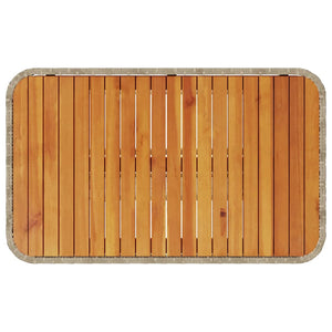 Trädgårdsmöbelset Beige konstrotting