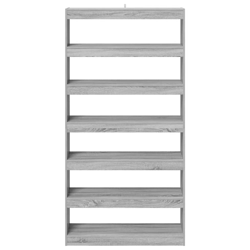 Bokskåp Grå Sonoma 100 x 30 x 198 cm Konstruerat trä