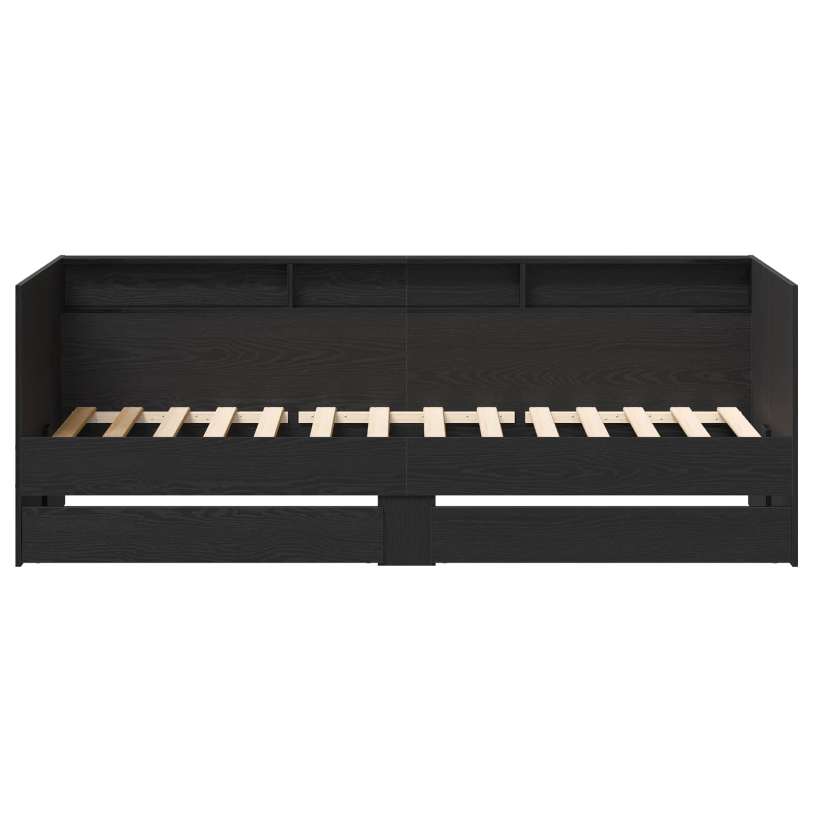 Dagsäng med låda med lagring Grå 90 x 200 cm Konstruerat trä