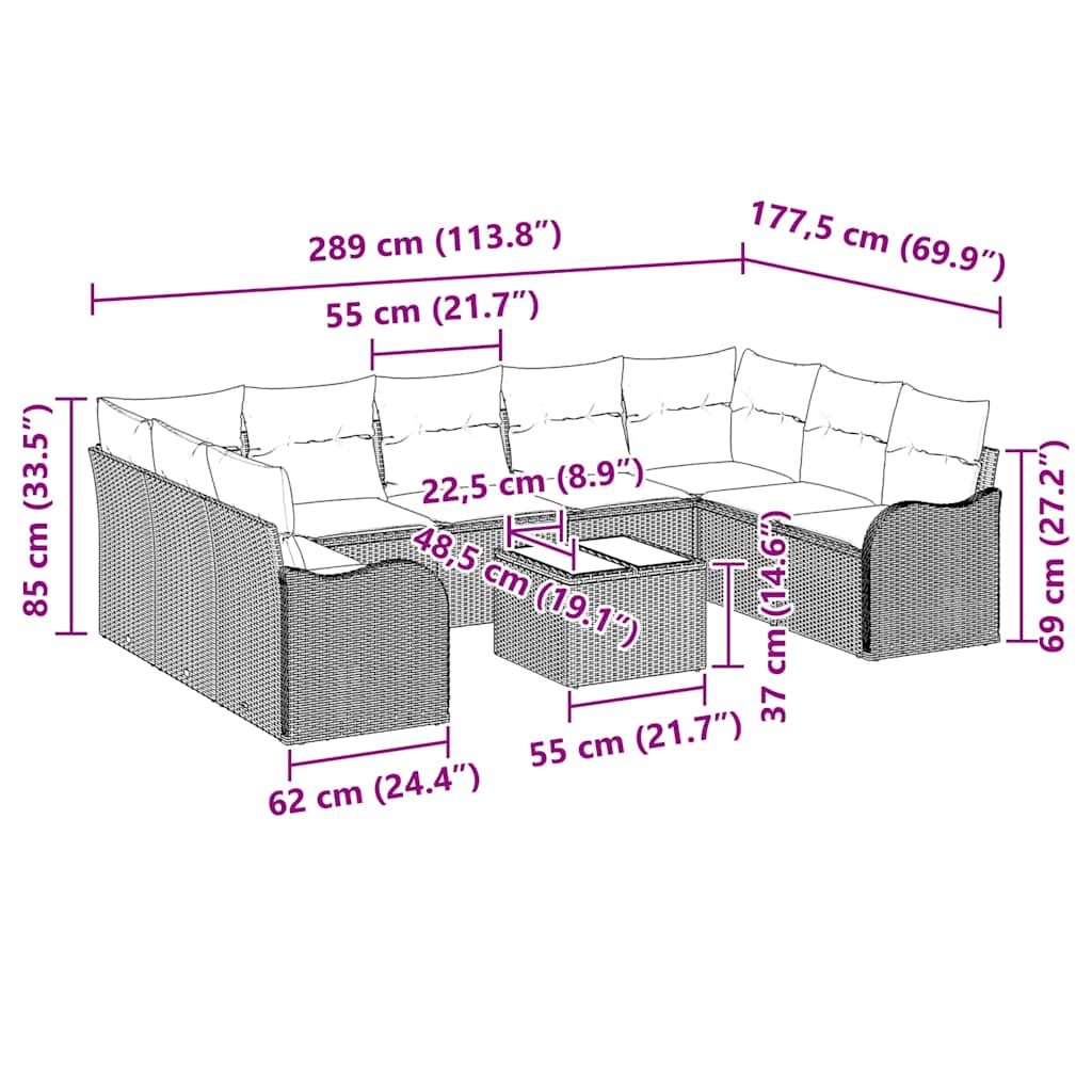 Trädgårdsoffset Beige konstrotting