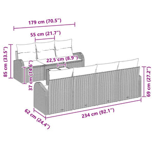 Trädgårdsoffset Brun 55 x 55 x 37 cm konstrotting