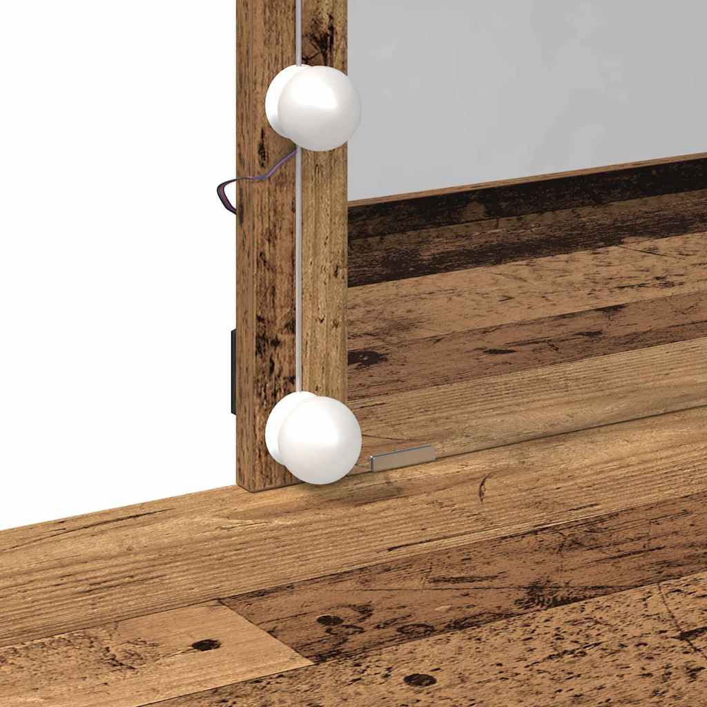 Sminkbord Gammalt trä 100 x 40 x 130 cm Konstruerat trä