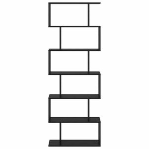 Bokskåp Svart Ek 70 x 24 x 193,5 cm Konstruerat trä
