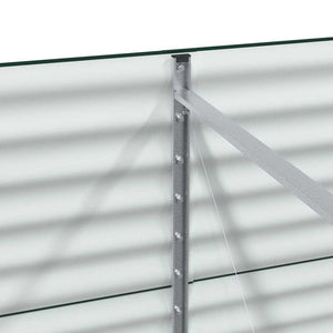 Upphöjd odlingslåda Grön 400 x 80 x 81 cm Stål