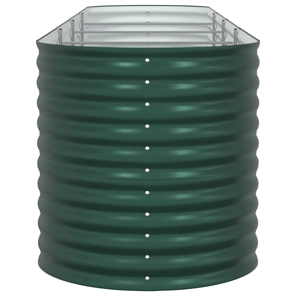 Upphöjd odlingslåda Grön 400 x 80 x 81 cm Stål