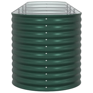 Upphöjd odlingslåda Grön 400 x 80 x 81 cm Stål