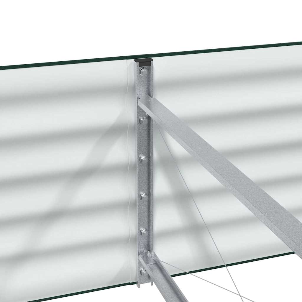 Upphöjd odlingslåda Grön 400 x 80 x 44 cm Stål