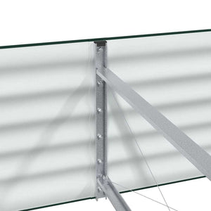 Upphöjd odlingslåda Grön 400 x 80 x 44 cm Stål