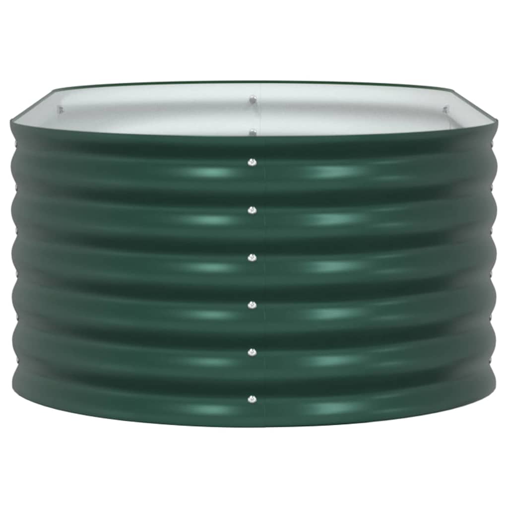 Upphöjd odlingslåda Grön 160 x 80 x 44 cm Stål