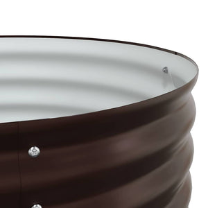 Upphöjd odlingslåda Brun 320 x 80 x 44 cm Stål