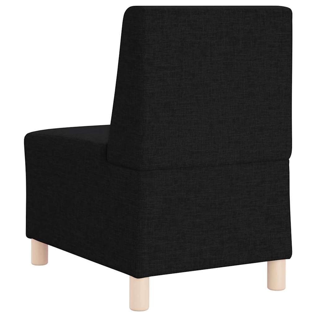 Modulsofa utan armstöd 2 pcs Svart 55 x 74 x 82 cm tyg