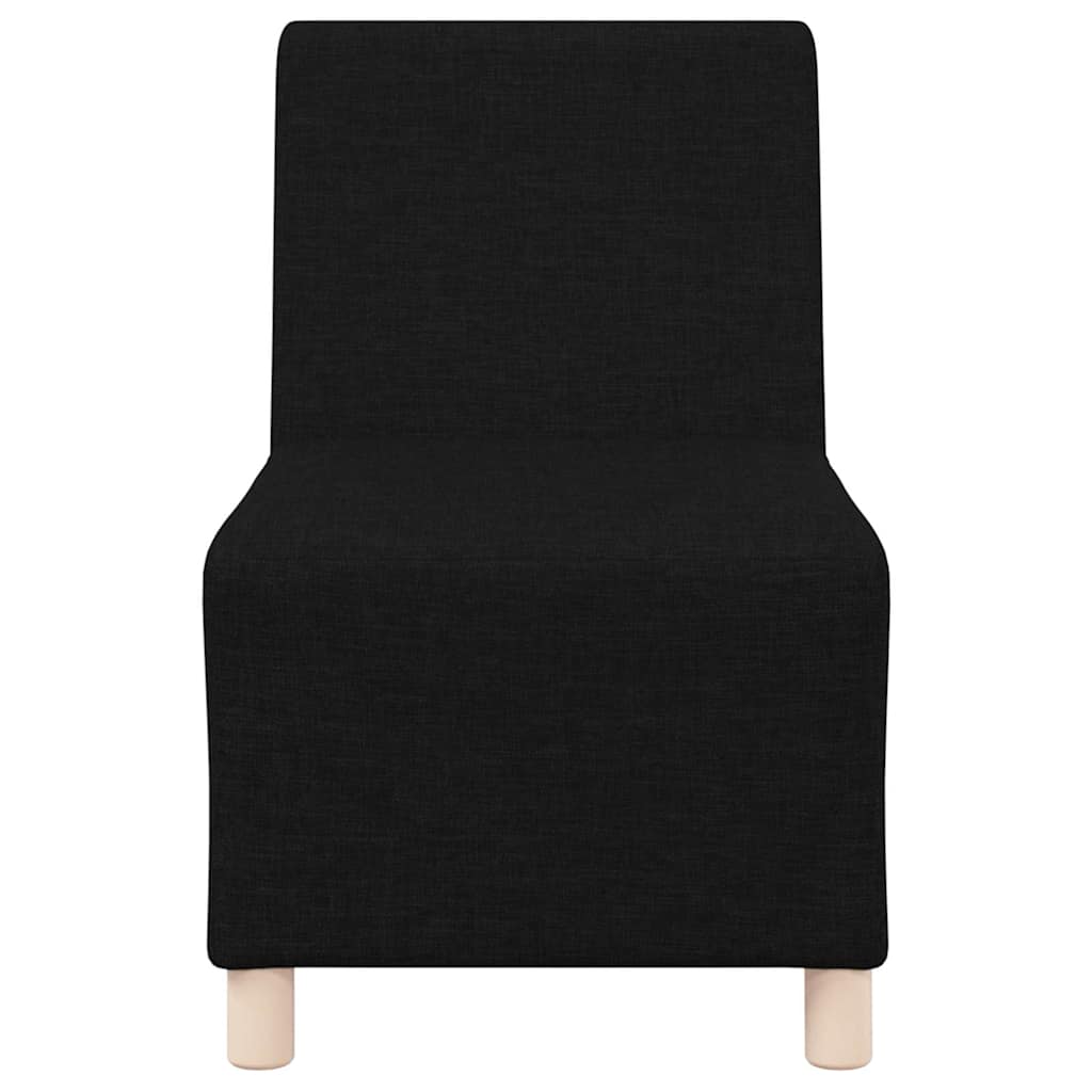 Modulsofa utan armstöd 2 pcs Svart 55 x 74 x 82 cm tyg