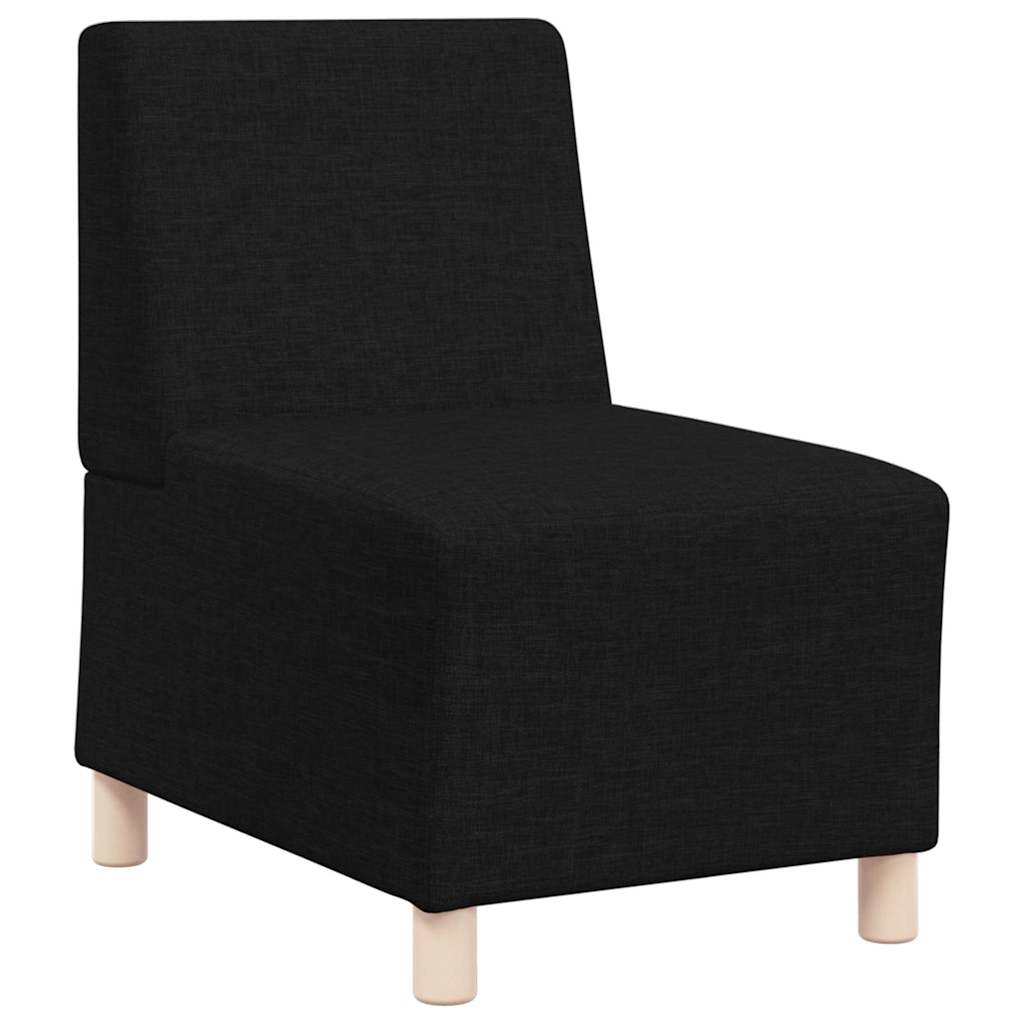 Modulsofa utan armstöd 3 pcs Svart 55 x 74 x 82 cm tyg