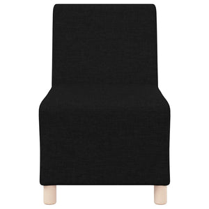 Modulsofa utan armstöd 3 pcs Svart 55 x 74 x 82 cm tyg