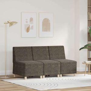 Modulsofa utan armstöd 3 pcs Mörkgrå 55 x 74 x 82 cm