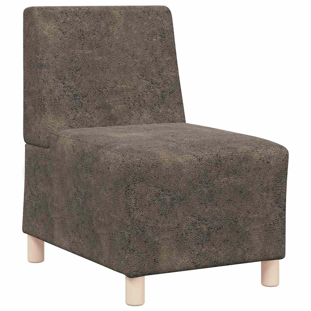 Modulsofa utan armstöd 3 pcs Mörkgrå 55 x 74 x 82 cm