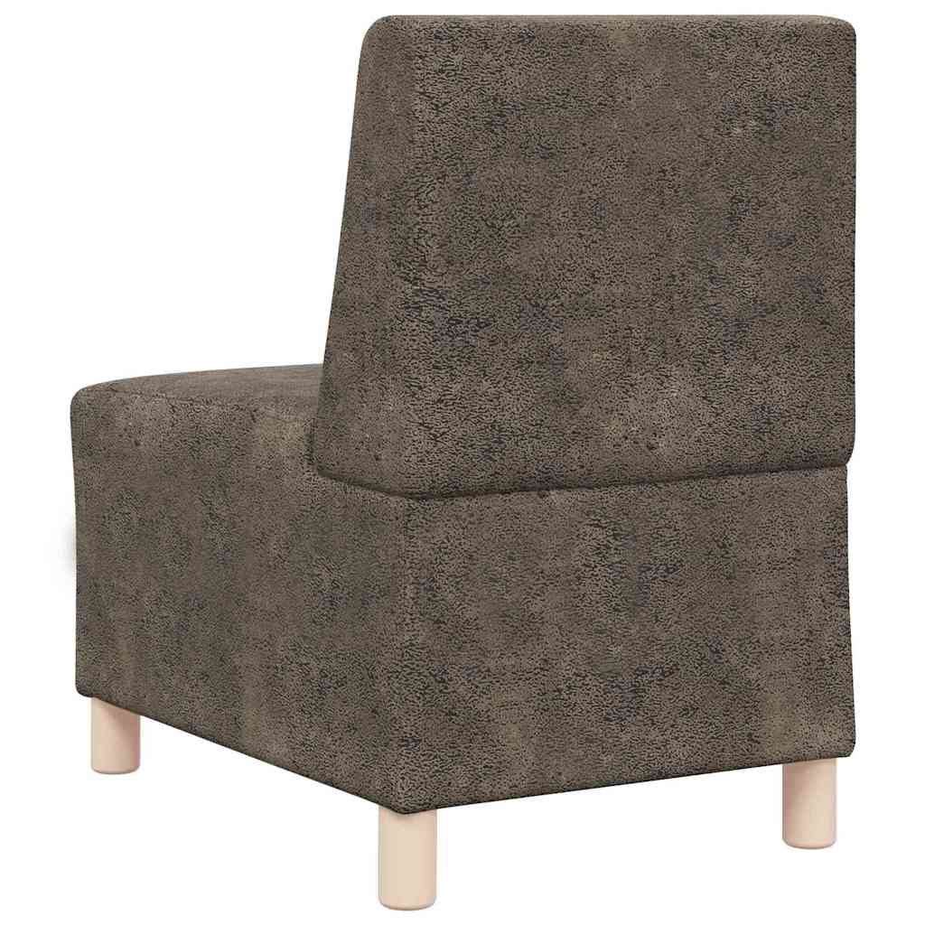 Modulsofa utan armstöd 3 pcs Mörkgrå 55 x 74 x 82 cm