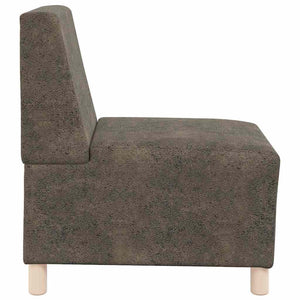 Modulsofa utan armstöd 3 pcs Mörkgrå 55 x 74 x 82 cm