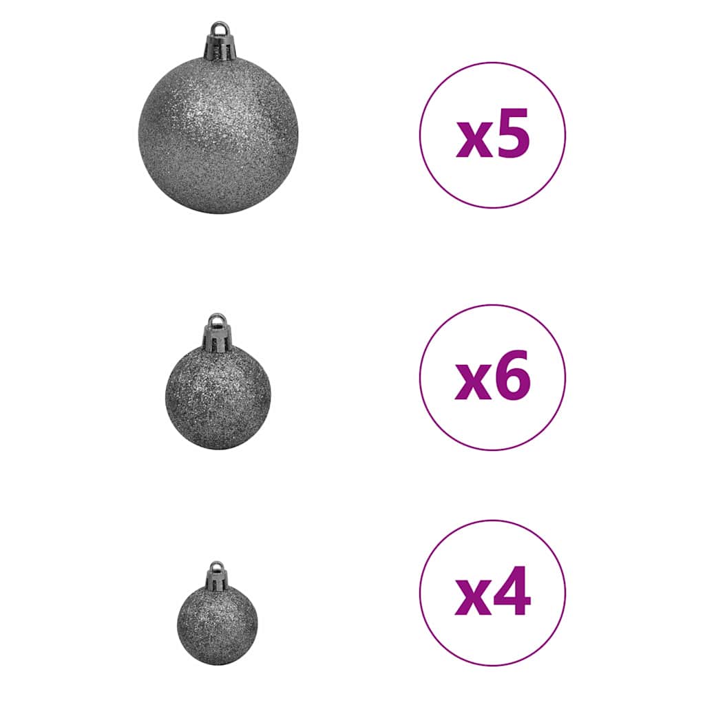 Konstgjord julgran med 150 LED-lampor Grön 120 cm PE och PVC