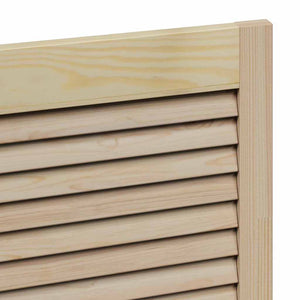 Skåpdörr med dörr Naturfärg 140.5 x 2 x 59.5 cm Massiv furu