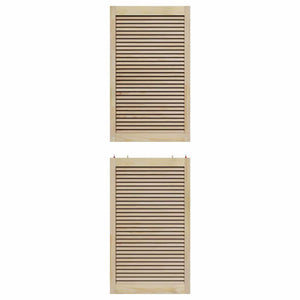 Skåpdörr med dörr Naturfärg 140.5 x 2 x 59.5 cm Massiv furu