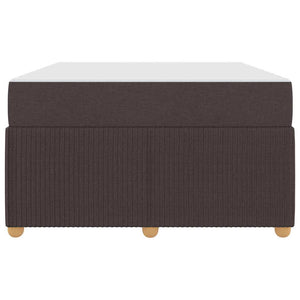 Sängram med madrass Mörkbrun 120 x 190 cm tyg