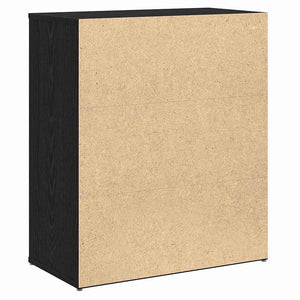 Sideboard 2 pcs Svart Ek 60 x 31 x 70 cm Konstruerat trä