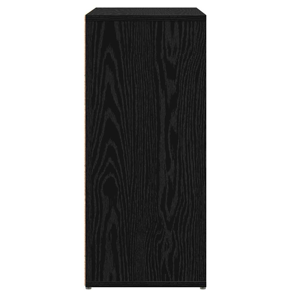 Sideboard 2 pcs Svart Ek 60 x 31 x 70 cm Konstruerat trä