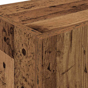 Köksbuffé med hylla med dörr 2 pcs Gammalt trä 60 x 50 x 180 cm