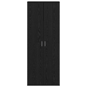 Skåp Svart Ek 70 x 33.5 x 180 cm Konstruerat trä