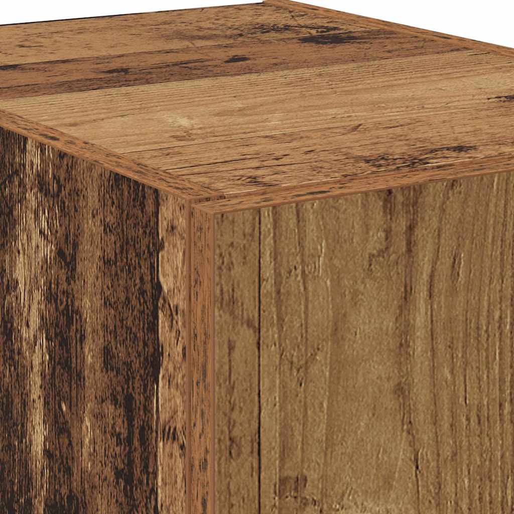 Skåp 2 pcs Gammalt trä 80 x 42 x 185 cm