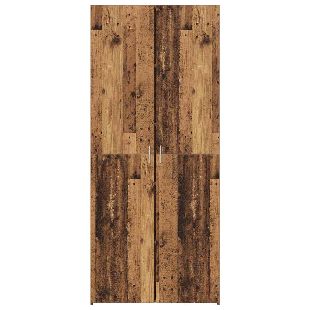 Skåp 2 pcs Gammalt trä 80 x 42 x 185 cm