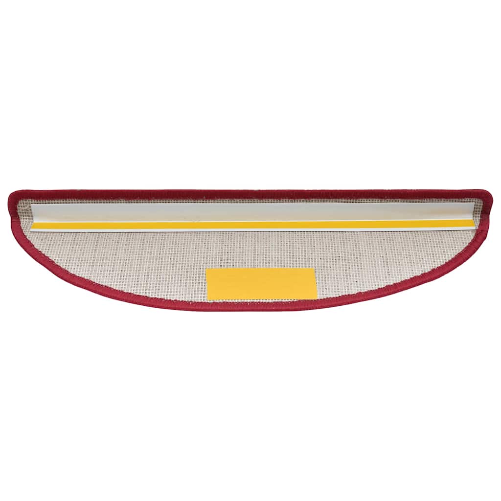 Trappmattor 20 st 56x17x3 cm röd halvrunda