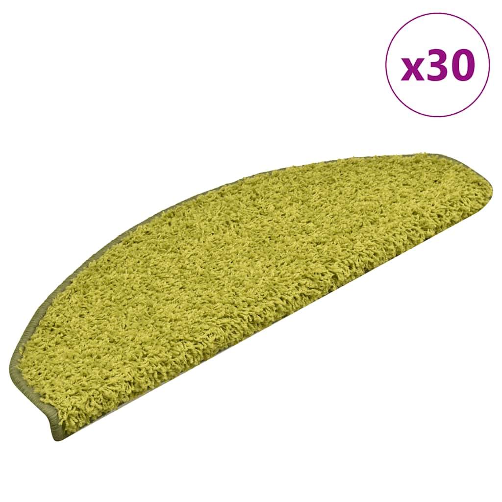 Trappmattor 30 st 65x21x4 cm gröna halvrunda stora