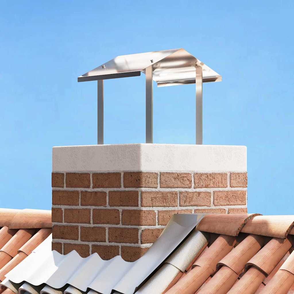 Skorstenhuv Silver 40 x 40 x 37,5 cm Rostfritt stål