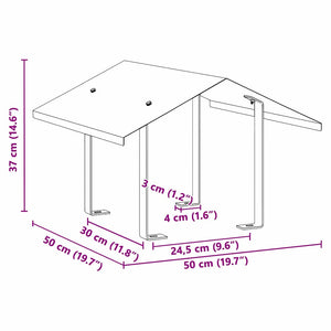 Skorstenhuv Silver 50 x 50 x 37 cm Rostfritt stål