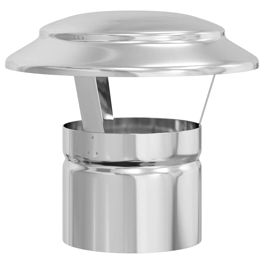 Regnskydd skorsten Silver 20 x 20 x 18 cm Rostfritt stål