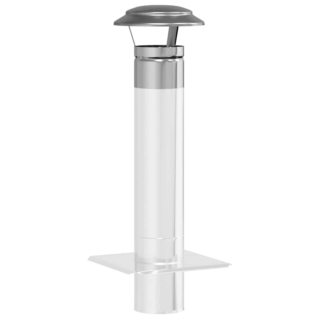 Regnskydd skorsten Silver 20 x 20 x 18 cm Rostfritt stål