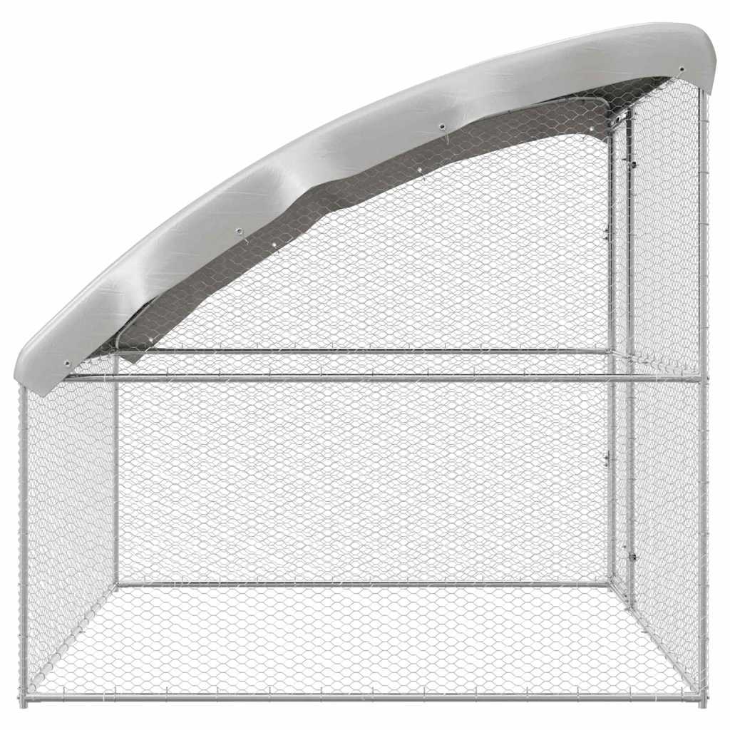 Hönshus Silver 2 x 2 x 2 m Galvaniserat Stål