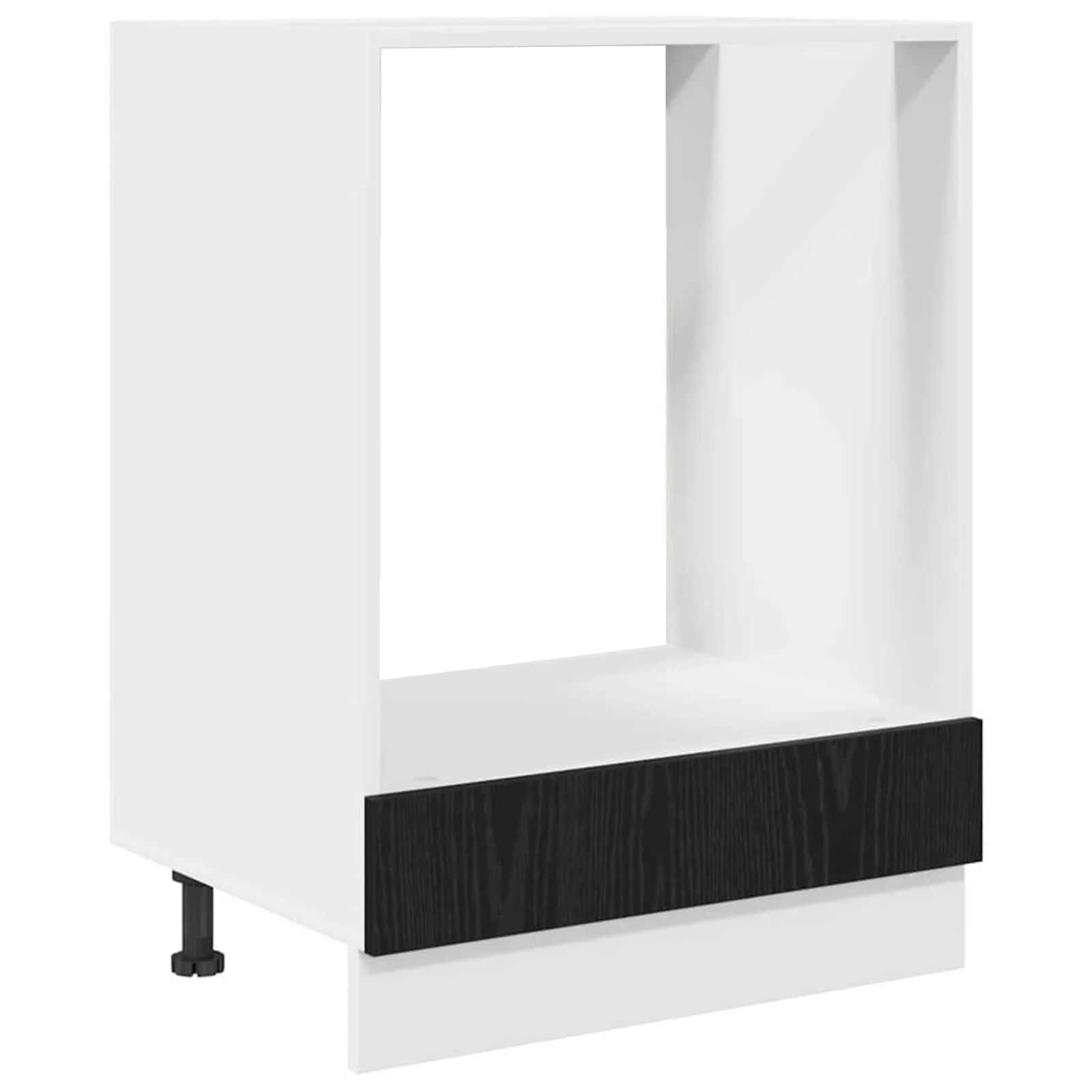Hängande skåp Svart Ek 60 x 46 x 81,5 cm Konstruerat trä