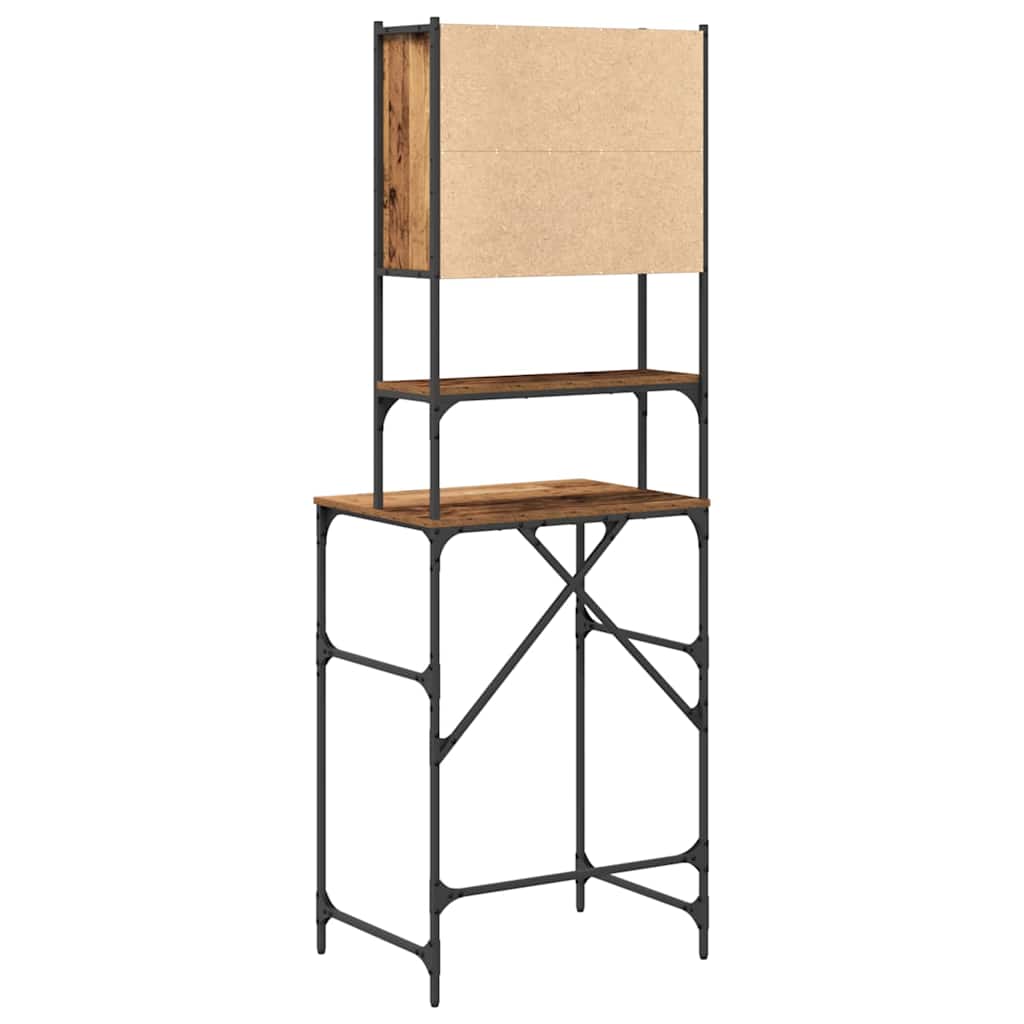 Tvättmaskinskåp Gammalt trä 68 x 48,5 x 194 cm Konstruerat trä