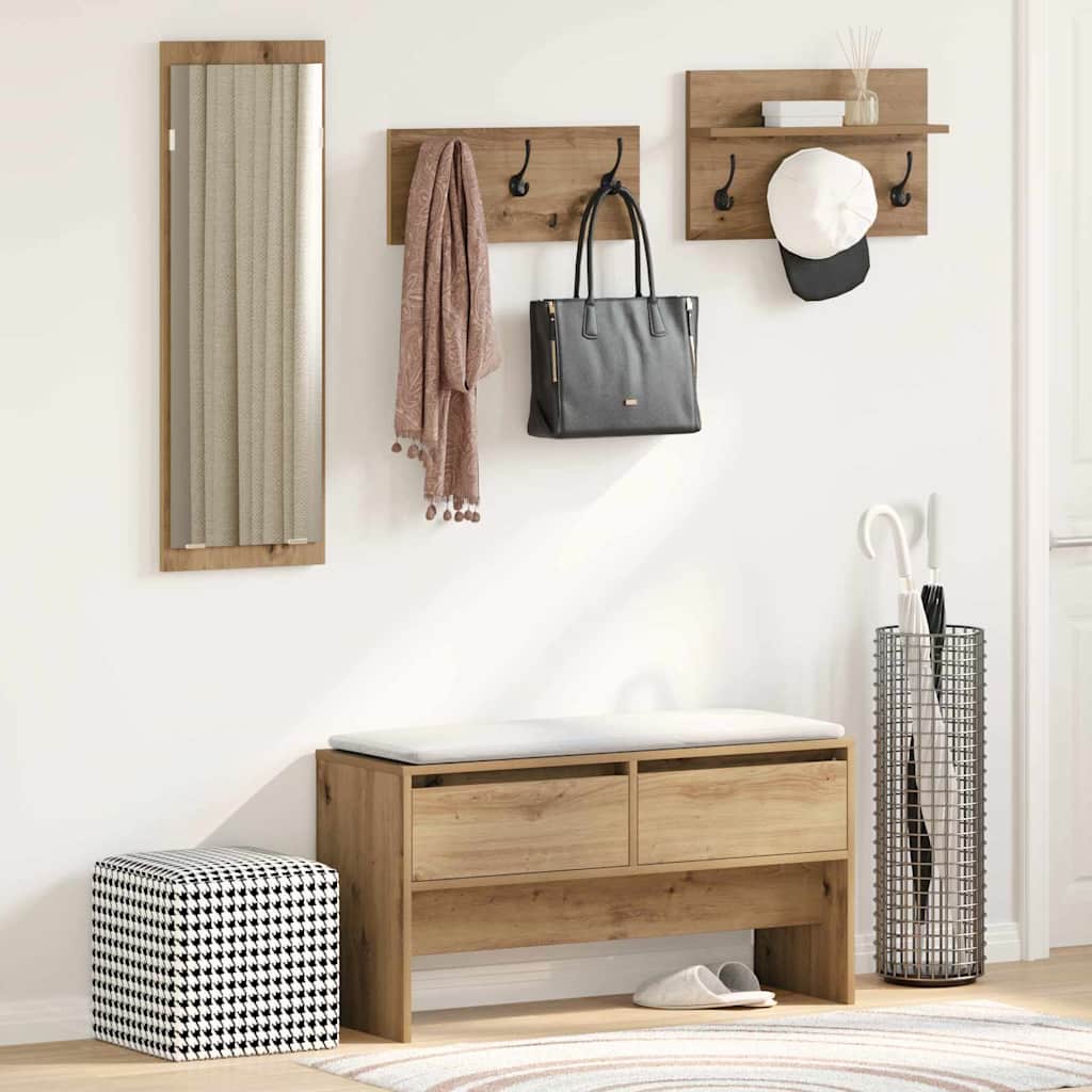Hallmöbelset Artisan Ek 90 x 31 x 46,5 cm Konstruerat trä