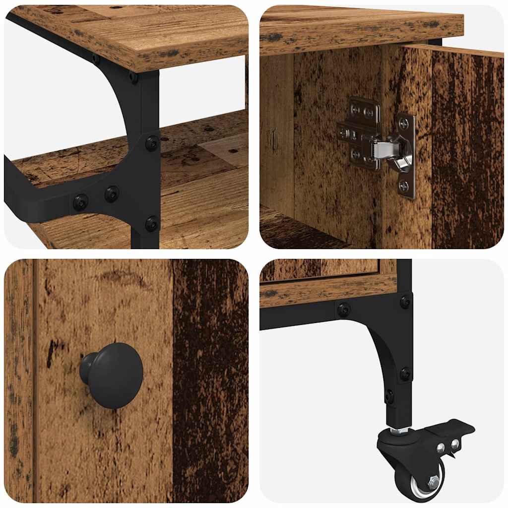 Köksvagn Gammalt trä 87.5 x 39 x 84.5 cm Konstruerat trä