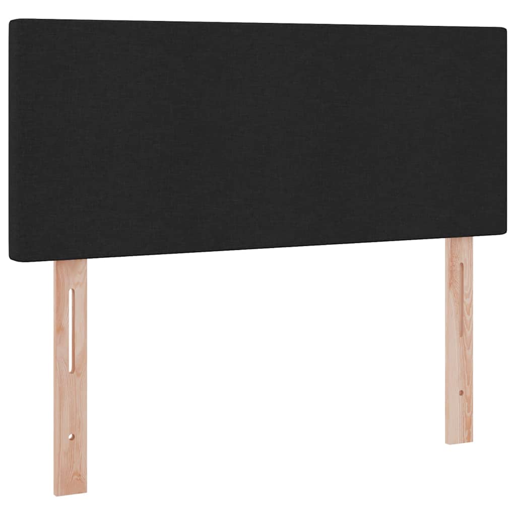 Förvaringssäng med madrass Svart 120 x 190 cm Konstruerat trä