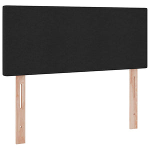 Förvaringssäng med madrass Svart 120 x 190 cm Konstruerat trä