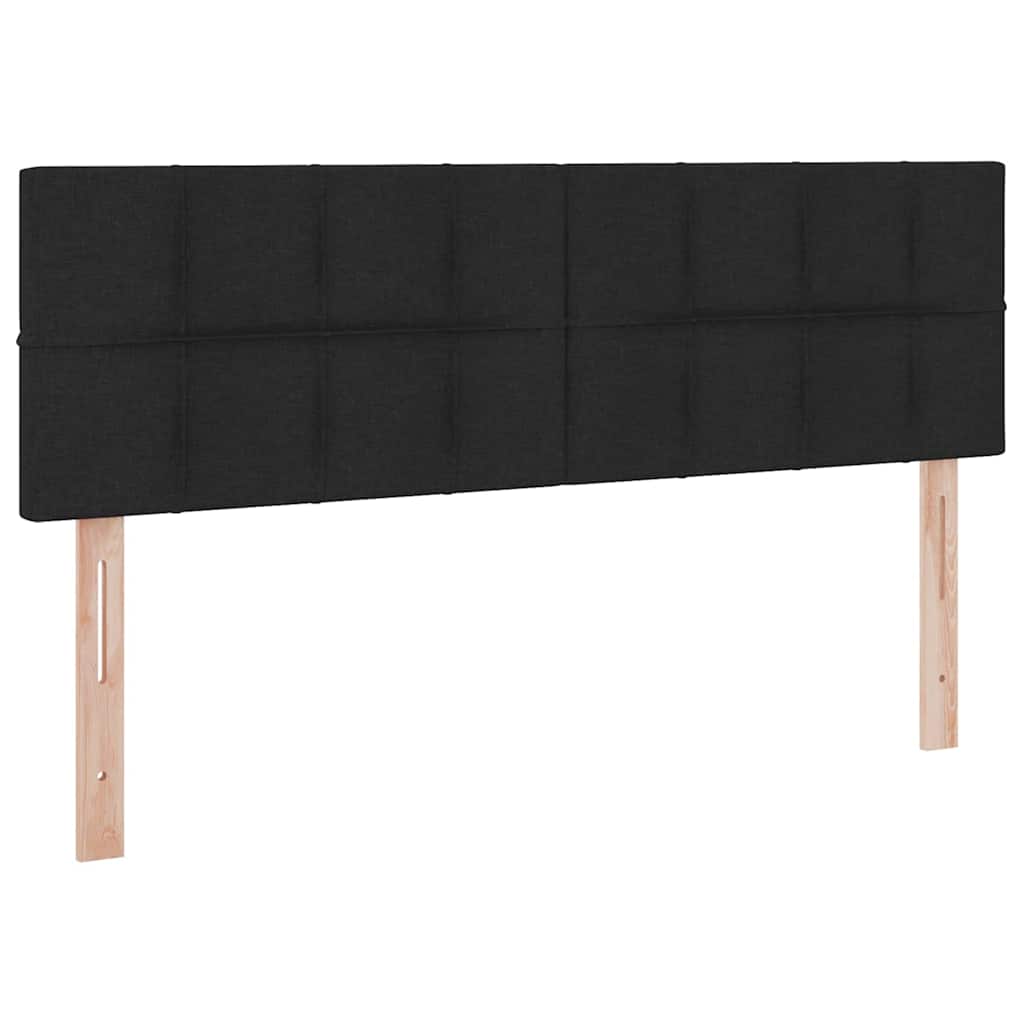 Förvaringssäng med madrass Svart 140 x 200 cm Konstruerat trä