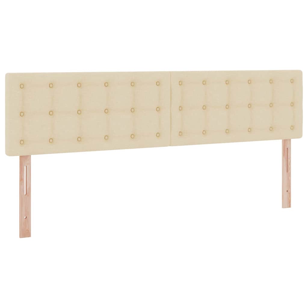 Förvaringssäng med LED med madrass Kräm 180 x 200 cm Polyester