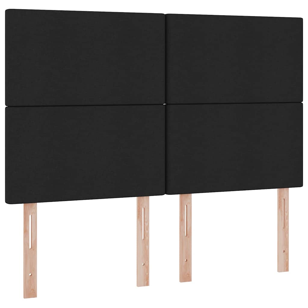 Förvaringssäng med madrass Svart 140 x 200 cm Polyester