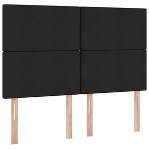 Förvaringssäng med madrass Svart 140 x 200 cm Polyester