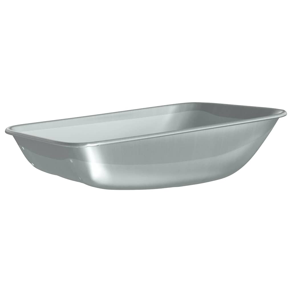 Skottkärra Bricka Ersättning Silver 80 x 60 x 25 cm